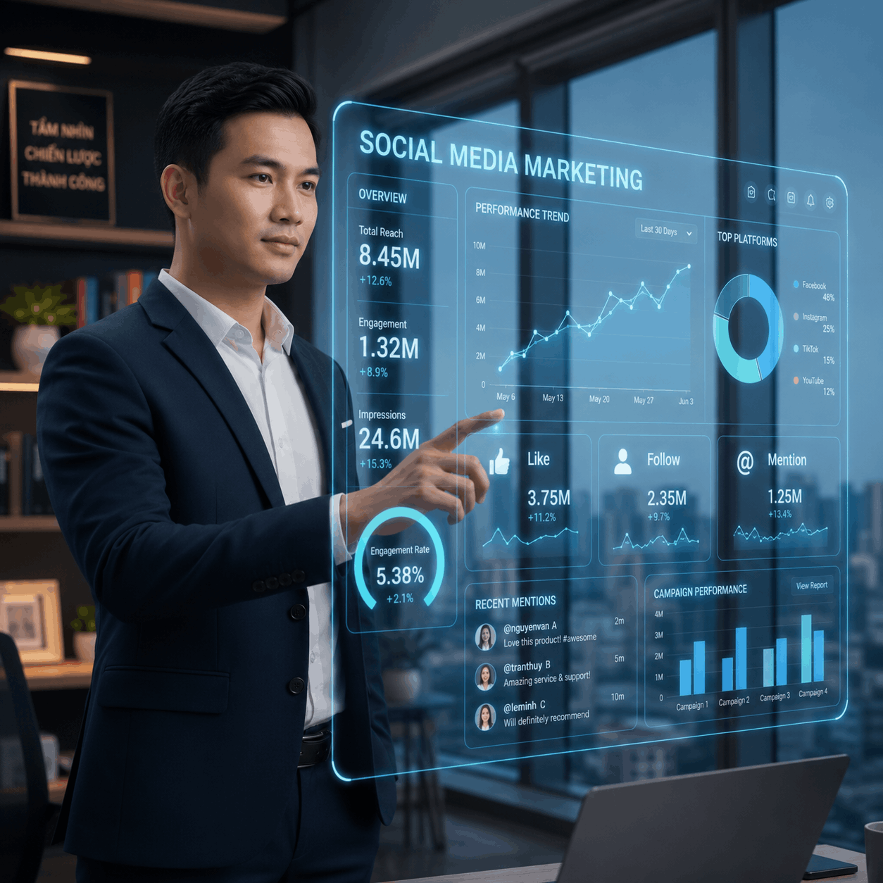 Đánh giá sự đồng bộ thông điệp nội bộ trong quy trình đo lường sức khỏe thương hiệu